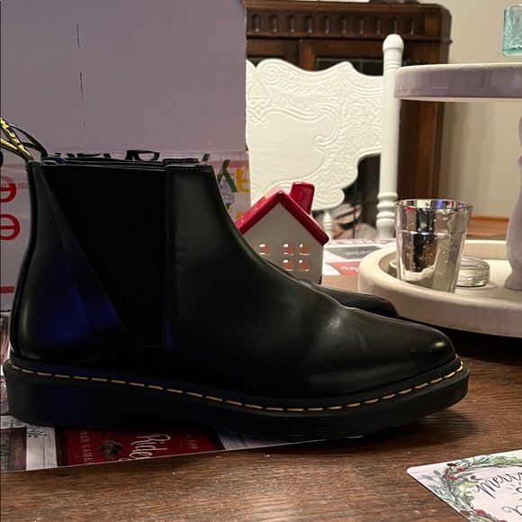Reduced! Dr. Martens Black Chelsea Boots with Yellow Stitching! Brand New! - Picture 2 of 4